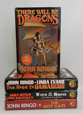 John Ringo Lot of 4 Hardcover w/DJ SciFi Alternative Reality Novels