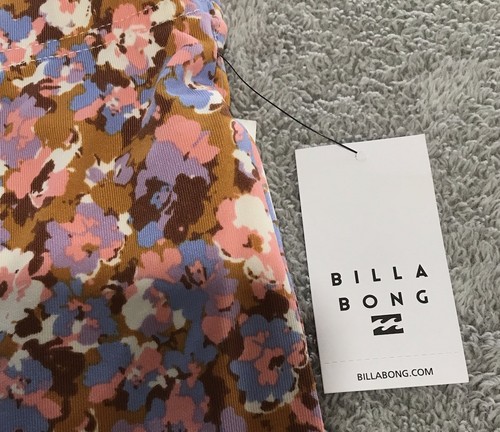 Leggings svasati Boho rosa floreale sciolti Billabong taglia XL nuovi con etichette X-Large - Foto 4 di 10