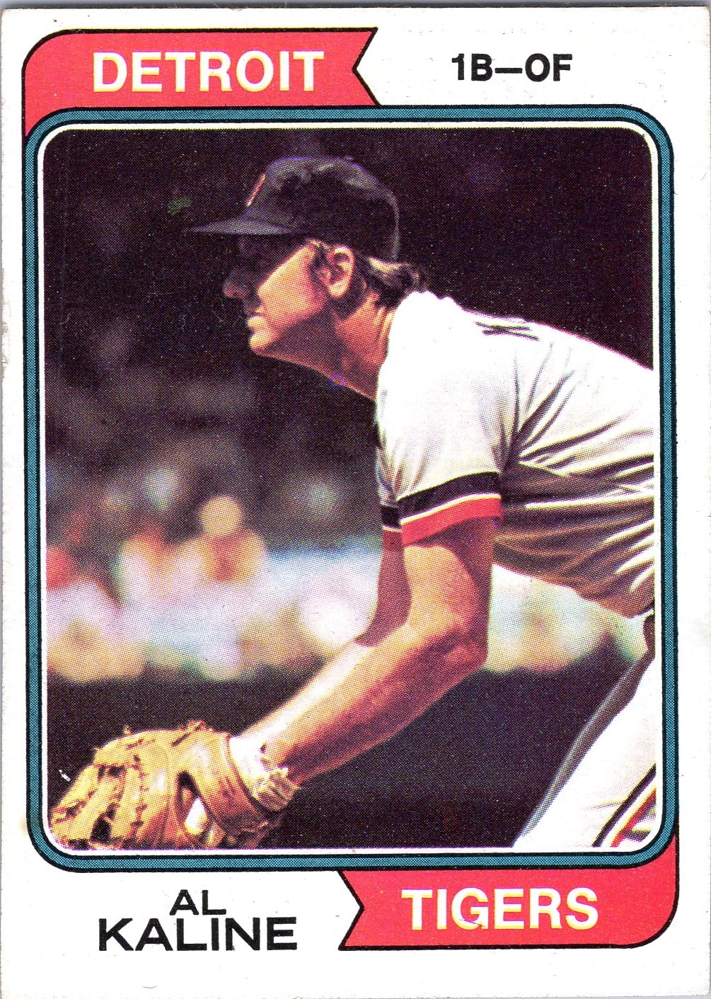 1974 Topps #215 Al Kaline Detroit Tigers Baseball Card HOF EX-EX+