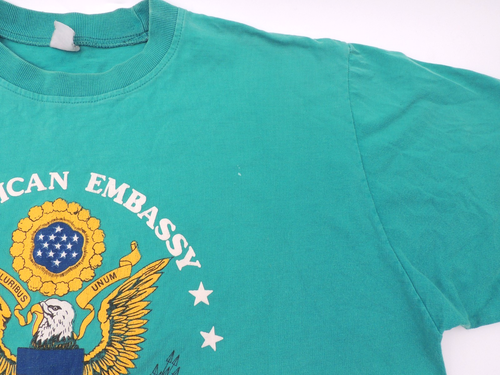 Vintage American Embassy Bangkok Thailand Tee T-Shirt Single Stitch (?Large?) - Picture 5 of 24