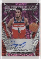 2018-19 Panini Spectra Neon Pink Prizm 20/25 Troy Brown Jr #RS-TBR Auto 4i1