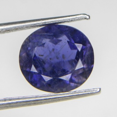 Natural Blue Iolite Piece In Oval Shape 3.30 Carats Piece 10x9x6 mm Size