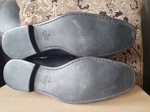 GUCCI Dress Oxford Lace Up Cap Toe Black Leather Men 9.5 UK/10.5 US Ret $1,200 - Picture 15 of 19