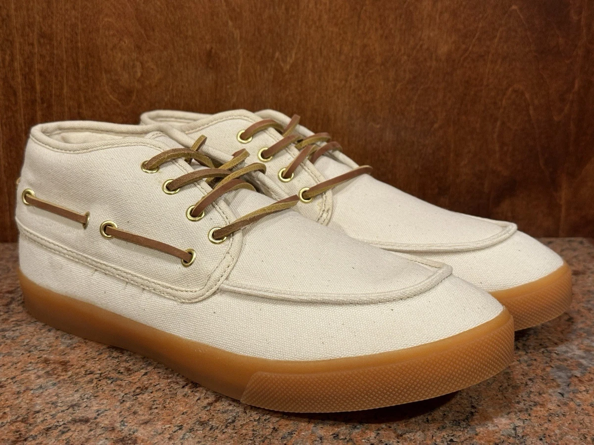 Generic Surplus Canvas Mid Deck Casual S BRAND NEW GENERIC SURPLUS BOAT SHOES RED MID DECK CVS  main image 3