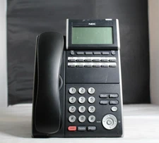 Lot of 10 NEC DTL-12D IP Office Phones w/ Handsets & Stands