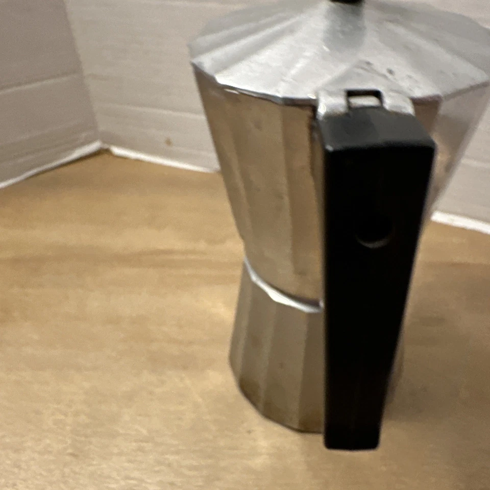 "Cafetera Express Italia de colección cafetera espresso Expresso 8"" tapa de estufa" Foto 3 de 4