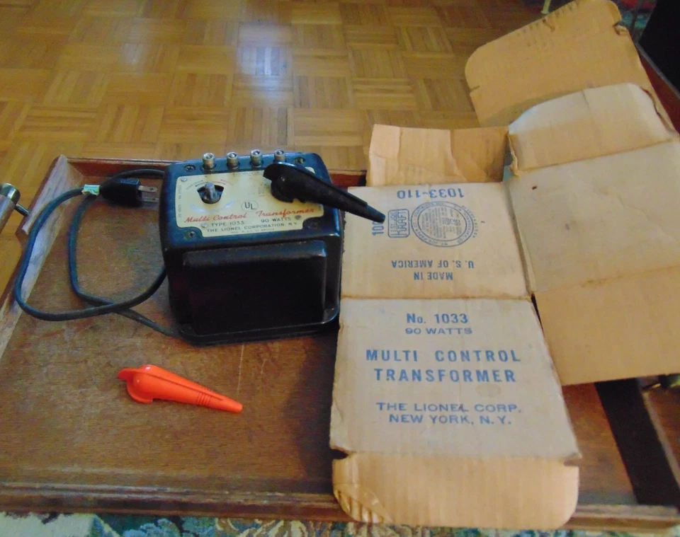 LIONEL CORP MULTI CONTROL #1033 TRAFO--90 WATT -VINTAGE-ORIG. BOX