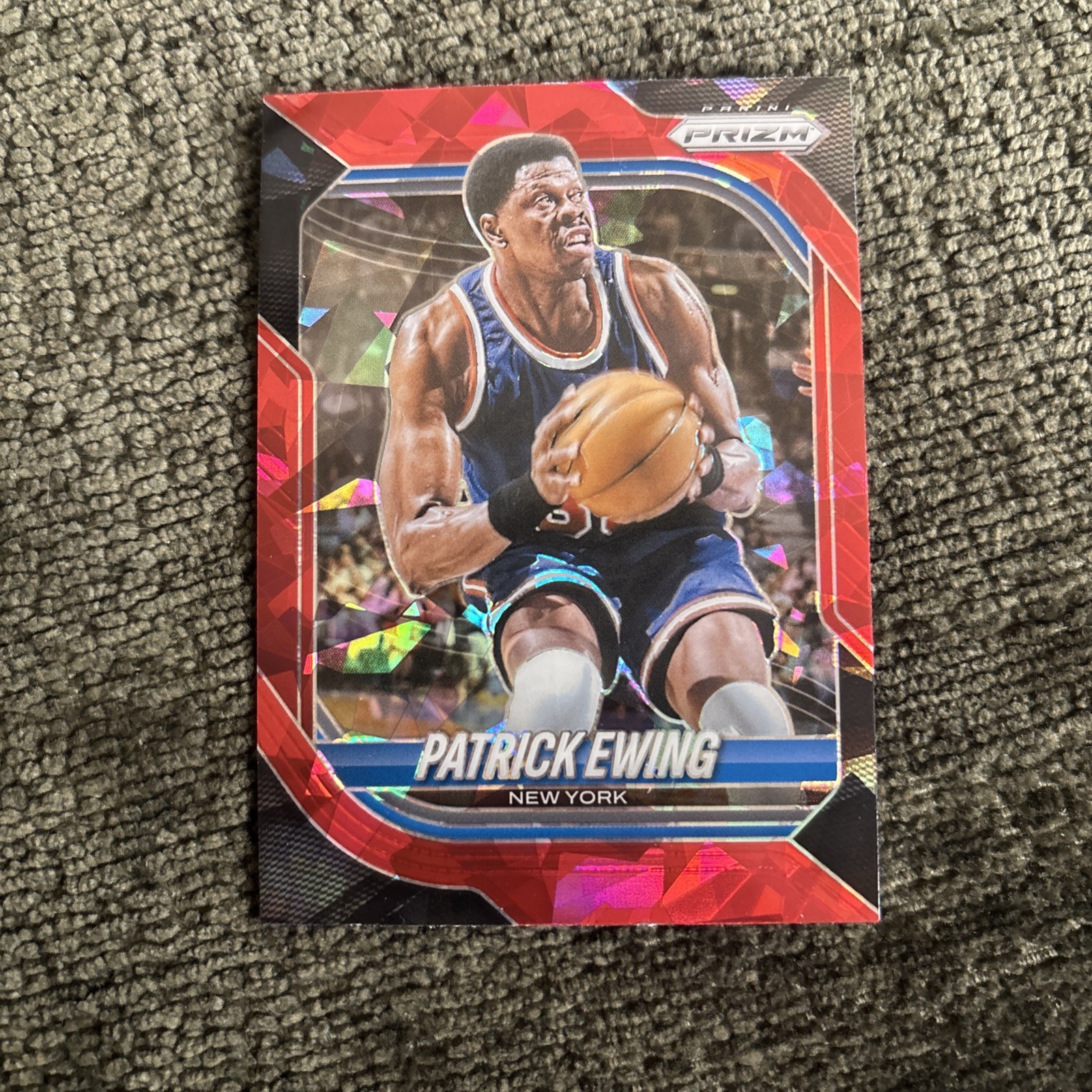 2025-26 Panini Prizm #150 Patrick Ewing Red Ice Prizm New York Knicks