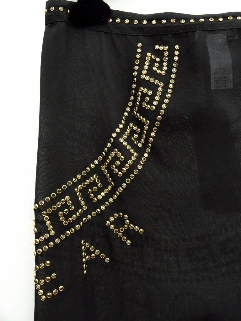 Versace Stud Medusa Coverup Beachwear UK6 8 US2 4 Gonna Abito Sarong Caftano Nuovo