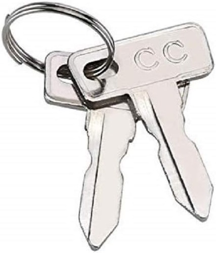 Club Car Replacement Golf Cart Keys (2 Pack) Silver
