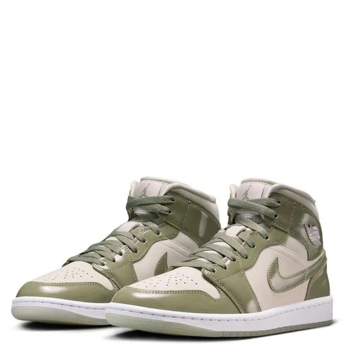 Nike Air Jordan 1 Mid SE Sea Glass Oil Green (Women's) HF4079-003 New