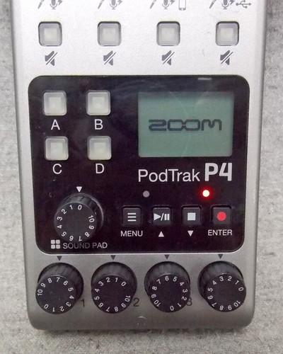 Zoom PodTrak P4 Multitrack XLR 4 Track Podcast Recorder USB Clean Works Used - Picture 6 of 20