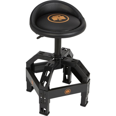 #ad Northern Tool XL Series Oversized Adjustable Swivel Shop Stool with Backrest $99.99