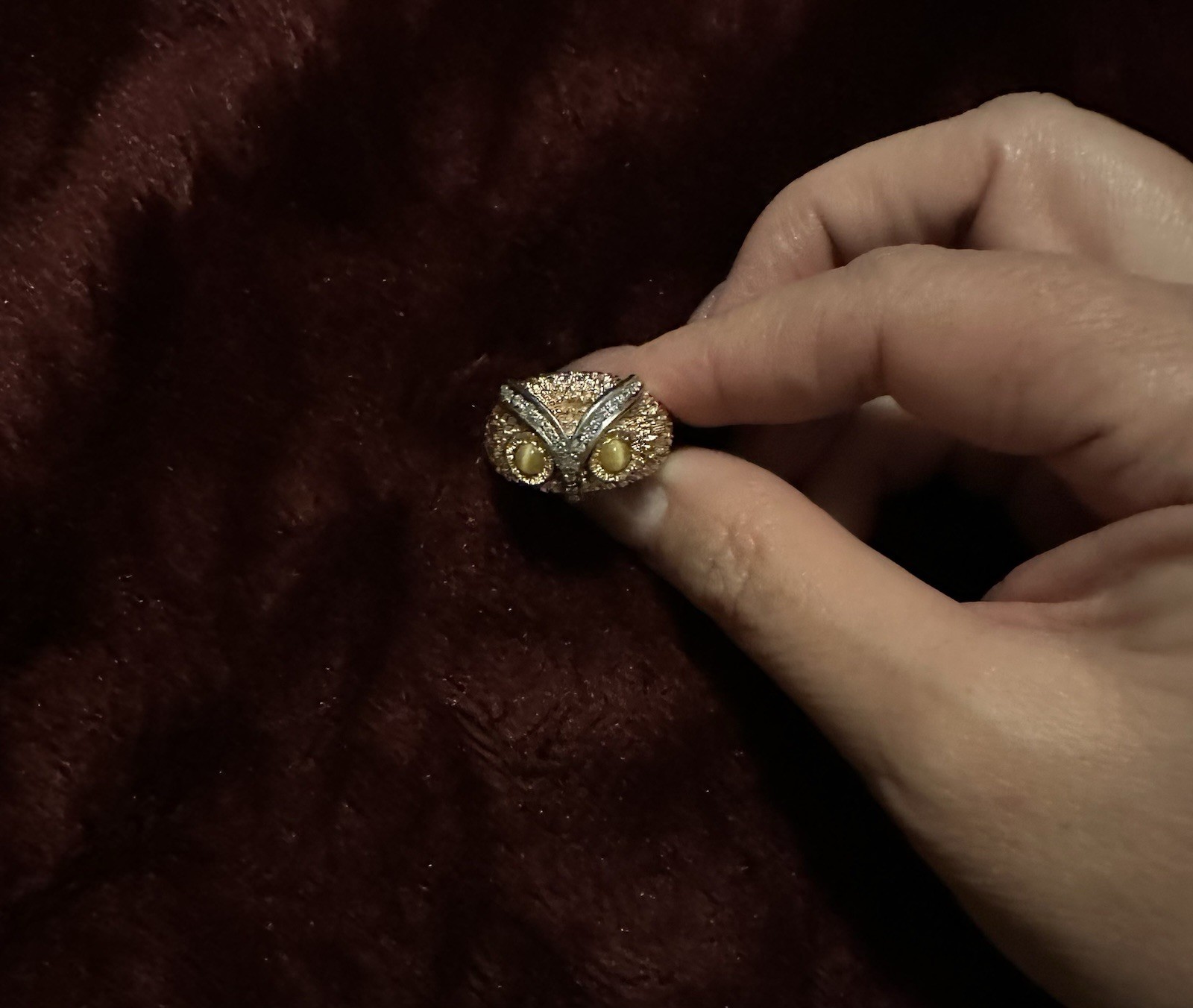 Owl Ring (14k) - image 1