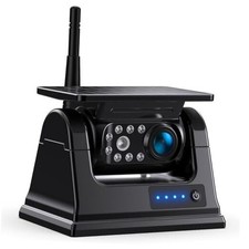 Single Magnetic Solar Wireless Backup Camera, Built-in 9600mAh Battery 
