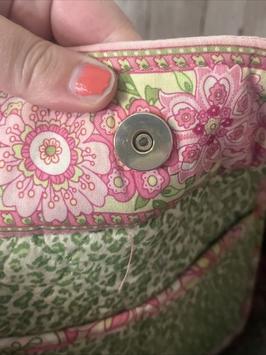 Vera Bradley Retired Pattern Pinwheel Pink Floral Shoulder Purse Tote Bag - Bild 13 von 20