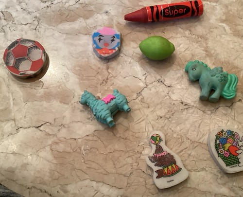 Gomas de borrar vintage años 80 - lote