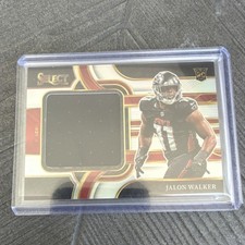 Panini 2025 Select Prizm Jumbo Rookie Swatch Jalon Walker Falcons #JRSW-JWR /149