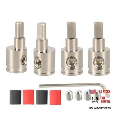 Amp Input Reducer 0 Gauge to 4 Gauge Wire Reducer Power/Ground GA 0GA to 4GA