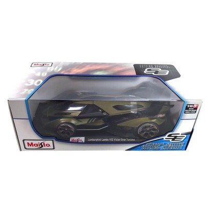 Maisto Lamborghini Lambo V12 Vision Gran Turismo 1:18 Diecast Metallic Green Car