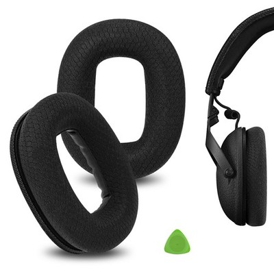 Geekria Mesh Fabric Ear Pads for Marshall Monitor II ANC Headphones (Black)