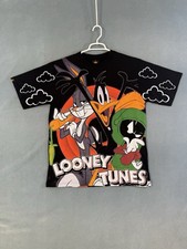 Looney Tunes All Over Print AOP Black Short Sleeve Shirt L/XL Limited Edition