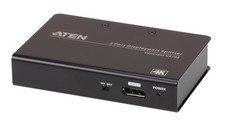VS192 2-Port True 4K DisplayPort Splitter SST Split or MST Extended Display -...