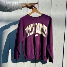Vintage North Dakota Sweatshirt | Purple Crewneck | Eagle Products | Made in USA