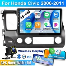 Apple CarPlay 64G Android13 For Honda Civic 2006-2011 Car Radio Stereo Wifi Auto