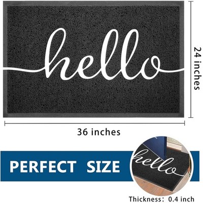 High Traffic Welcome Mat - Durable Easy Clean Doormat