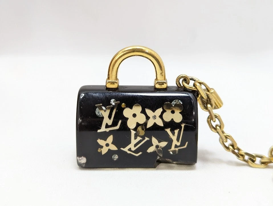 LOUIS VUITTON Cartera Rápido Llavero GD Negro Bolso Dije M65444 Auténtico Foto 3 de 4