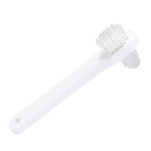 4 Pezzi Denti Finti Doppia Testina Protesi Spazzolino Dedicato Strumento Pulizia (Bianco - Foto 4 di 12