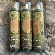 3 Bath & Body Works DISNEY PRINCESS TIANA Fine Fragrance Mist 8 fl oz  NEW!