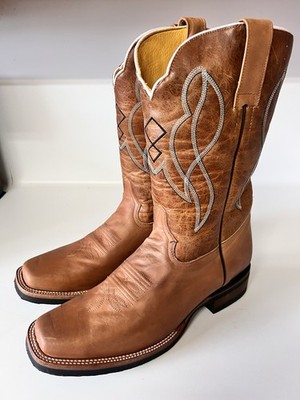 Custom Real Leather Western Boots, Size 11, Made in Mexico