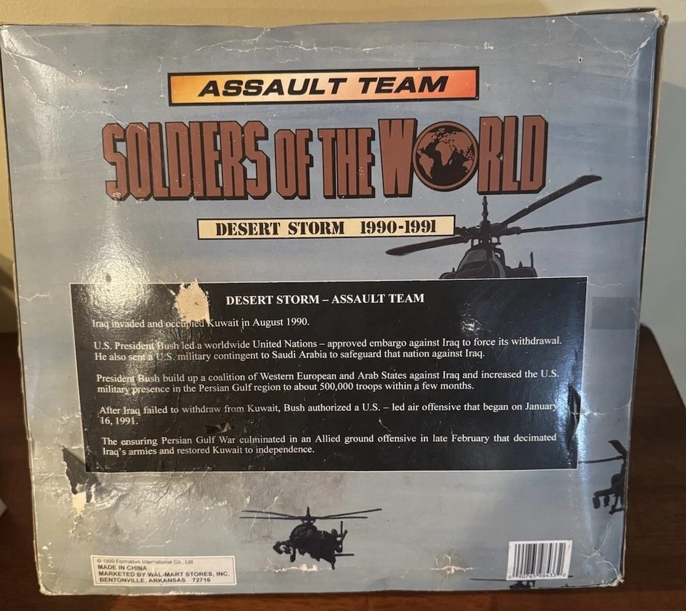 "Figuras de acción de colección Soldiers of the World Desert Storm ASSAULT TEAM 12"" 1999 NUEVAS" Foto 2 de 4