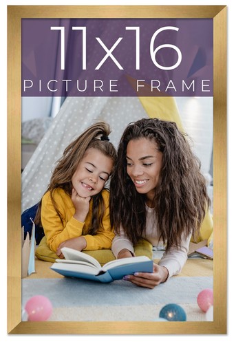 11x16 Frame Gold Bronze Solid Wood Picture Frame Width 0.75 Inches | Interior Fr