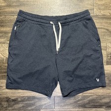 Vuori Ponto Performance Shorts 7" Men's Medium Heather Navy DreamKnit V344