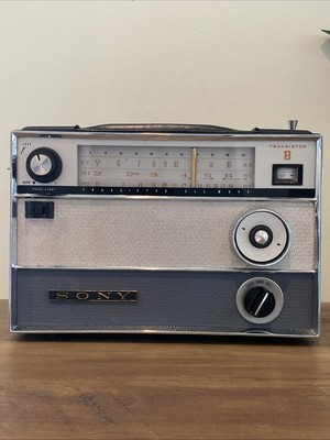 Vintage Sony 8 Transistor All Wave Radio Koffer-radio Tr-812