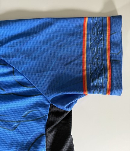 Primal Cycling Jersey Mens Large Blue Full Zip Performance Racing Bike Stretch - Picture 5 of 12