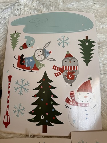 Wondershop PEEL-AND-STICK Decals/ADVENT CALENDAR Christmas - Picture 3 of 5