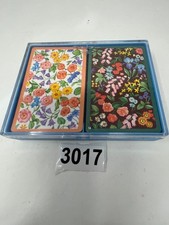 Vintage Hallmark Flower Garden Bridge Playing Cards 2 Decks