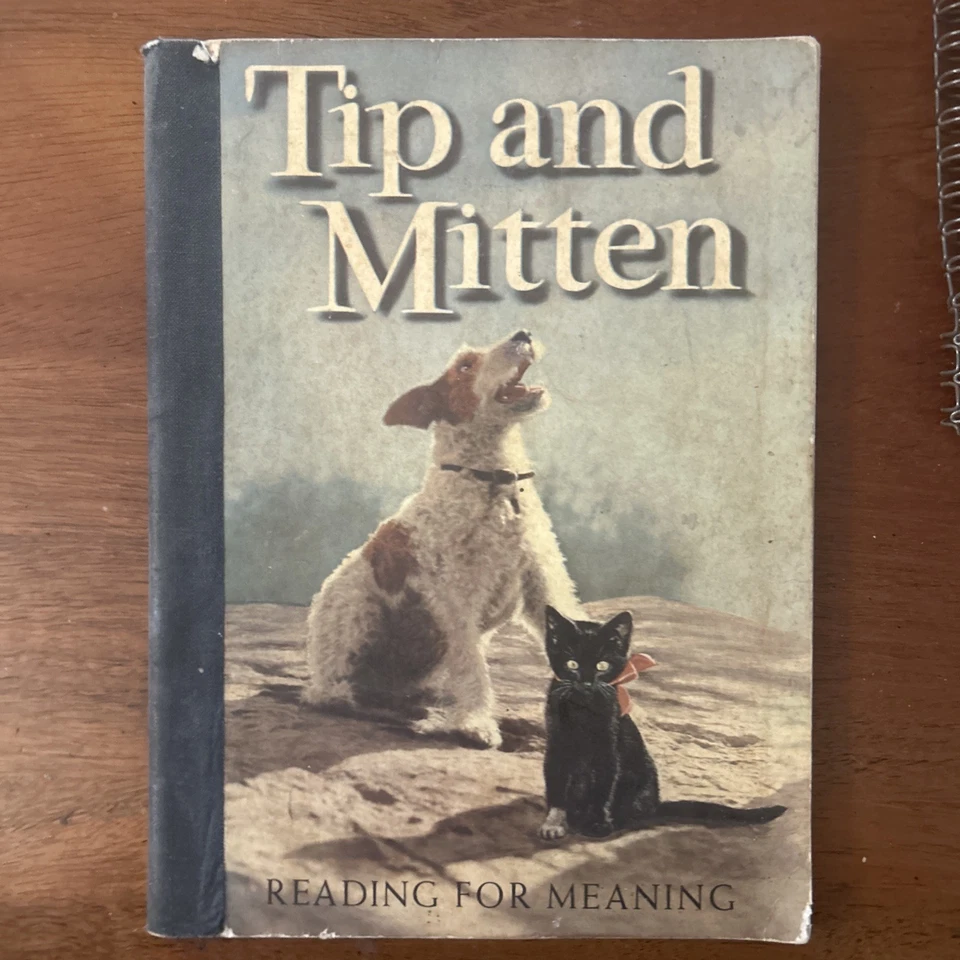 Tip And Mitten~Reading For Meaning 1949~ Student, And Teacher Copy Lot Of 2 — 第 3/4 张图片