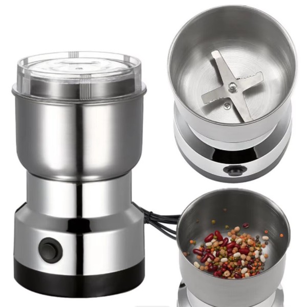 Molinillo de café eléctrico multifuncional 4 hojas picadora de hierbas de grano de nuez de especias