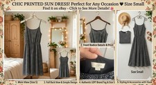LOFT Black/White Polka Dot Sundress Scoop Neck Spaghetti Strap Knee S