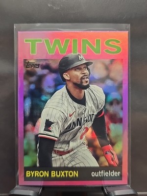 2025 Topps Archives BYRON BUXTON Minnesota Twins Pink Foil