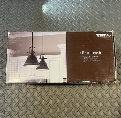 Allen + Roth Mini Pendant With Antique Bronze Finish #0399146