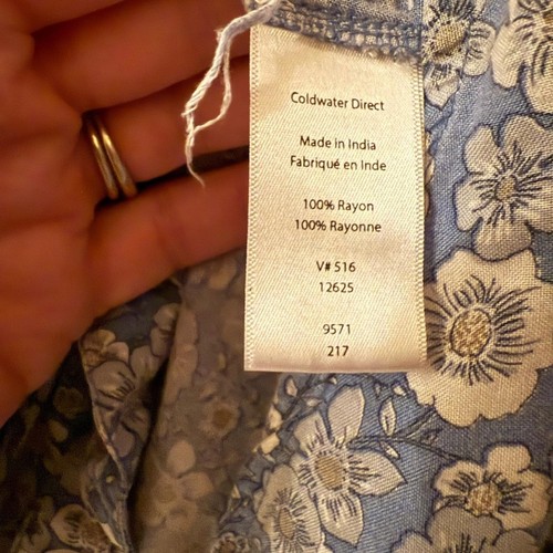 Coldwater Creek Bluse blau geblümt - Bild 4 von 5