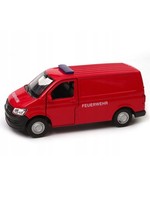 "Vw Transporter T6 \"Neuheit\" Van Feuerwehr Welly MaßStab:1:34 Modellauto Rot"