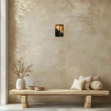 1pc 8x12 Inch Frameless Aluminum Metal Wall Art - Glowing Nebula Effect Space Ex