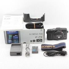 18550shot  NEARMINT w/Box  Olympus PEN E-P5 16.1MP Digital Camera Black From JAPAN